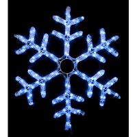 Гирлянда Delux Motif flash Snowflake 55 см белый IP44 EN (90012963)
