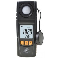 Измеритель освещенности Benetech люксметр + термометр, USB (GM1020)