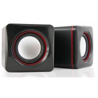 Колонки HQ-Tech HQ-SP194U, 2.0, USB питание, Black&Wine